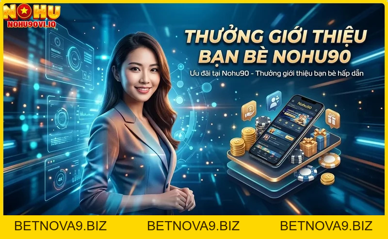 Thưởng giới thiệu bạn bè Nohu90 - Cơ hội nhận hoa hồng siêu hấp dẫn