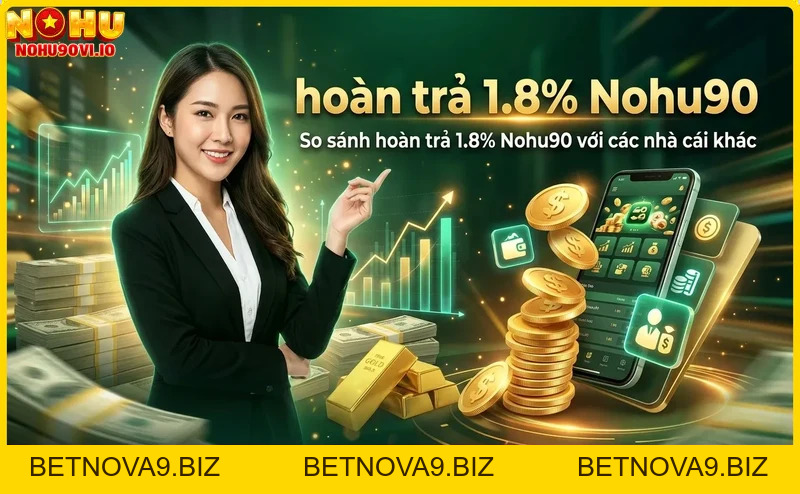 Hoàn trả 1.8% Nohu90 – Nhận ngay ưu đãi cashback siêu hời